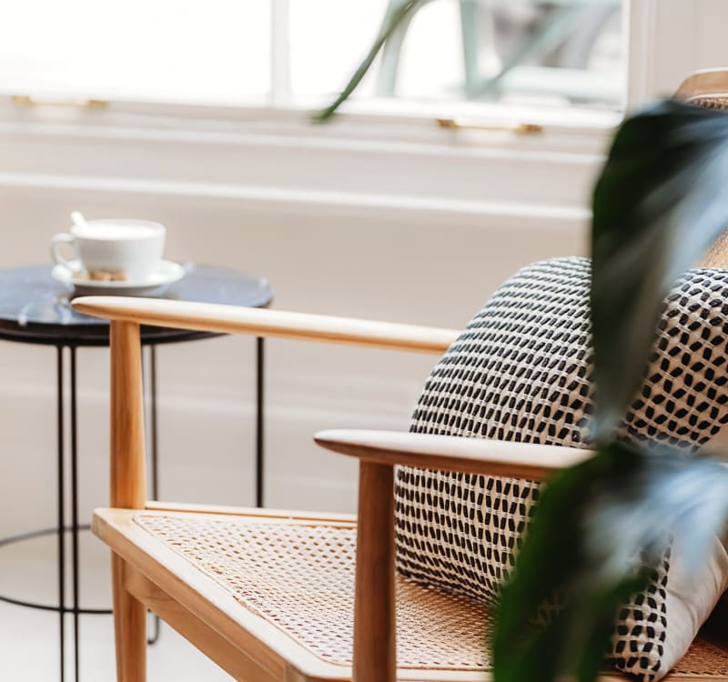 Canvas Meeting Room Chair & Coffee at Hotel VARA Truro