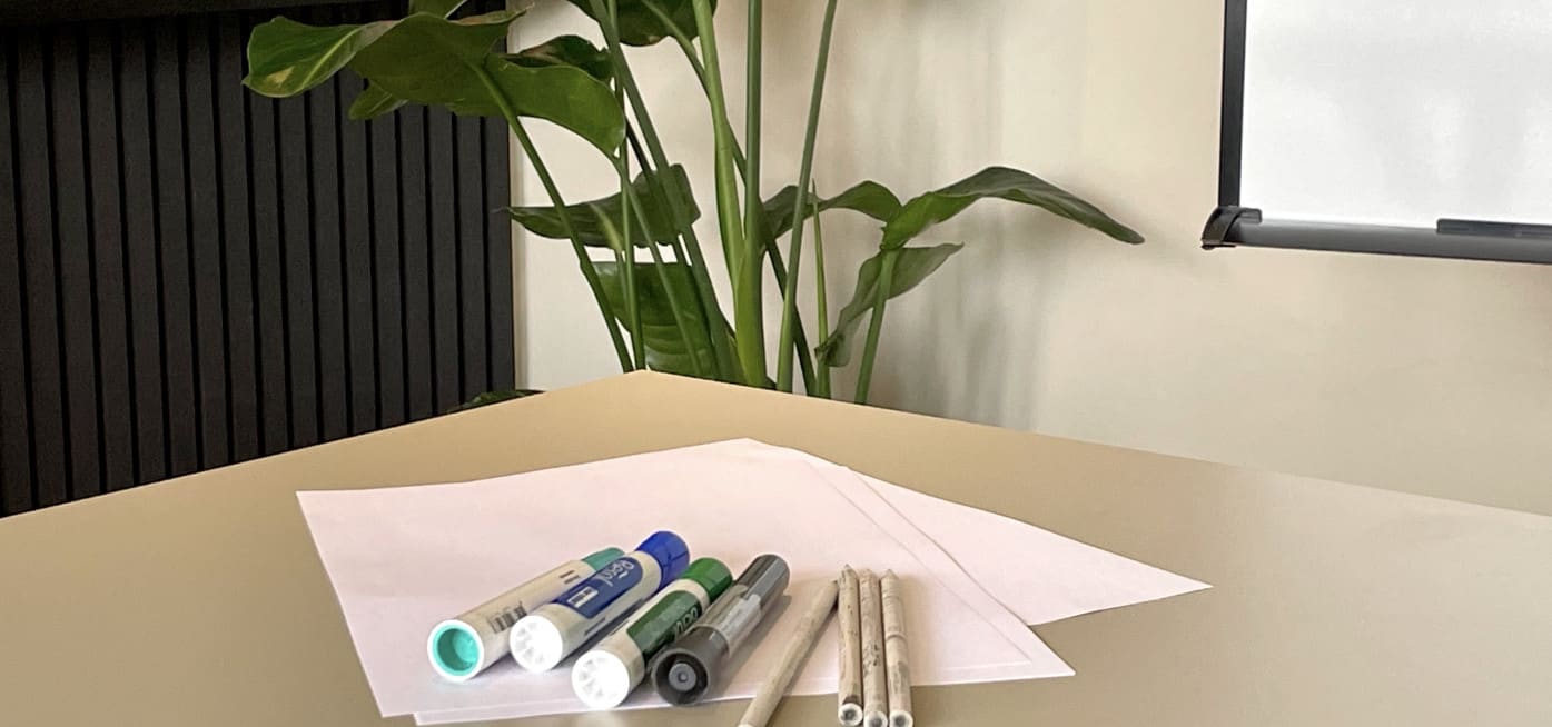 Pens & Paper for Creative Brainstorming at Hotel VARA Truro