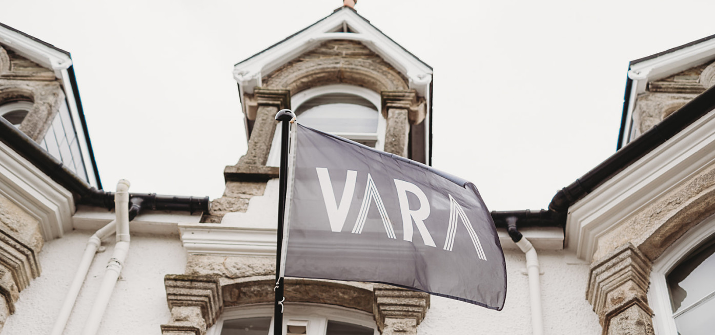 Hotel VARA Truro Flag flying outside the building