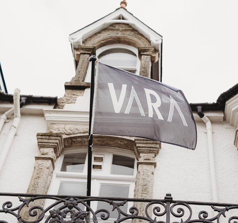 Hotel VARA Truro Flag flying outside the building